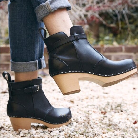 Swedish Hasbeens Toffel The Jodhpur Boot in Black 39